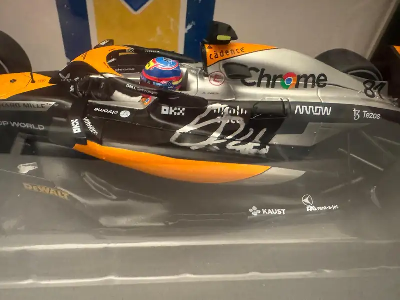 Oscar Piastri-Signed 1:18 Scale McLaren MCL60 Model-For Sale