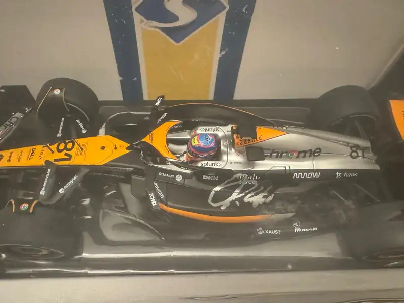 Oscar Piastri-Signed 1:18 Scale McLaren MCL60 Model-For Sale