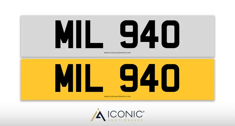 UK Registration Number MIL 940-For Sale