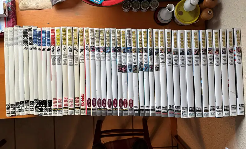 42 Copies of Motocourse from 1976 to 2018-Sold