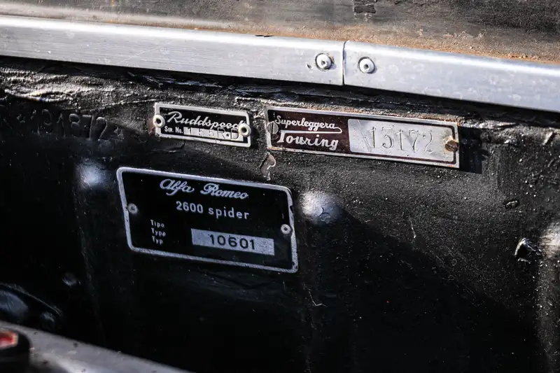 1963 Alfa Romeo 2600 Spider Coachwork by Carrozzeria Touring-For Sale