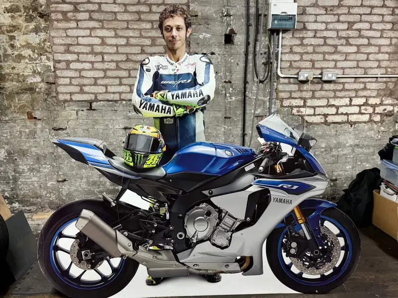 Valentino Rossi Yamaha Cardboard Cut Out and Display -Sold