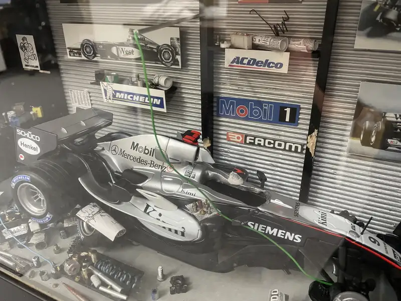 Highly Detailed Diorama of Kimi Räikkönen's McLaren MP4-20-Sold