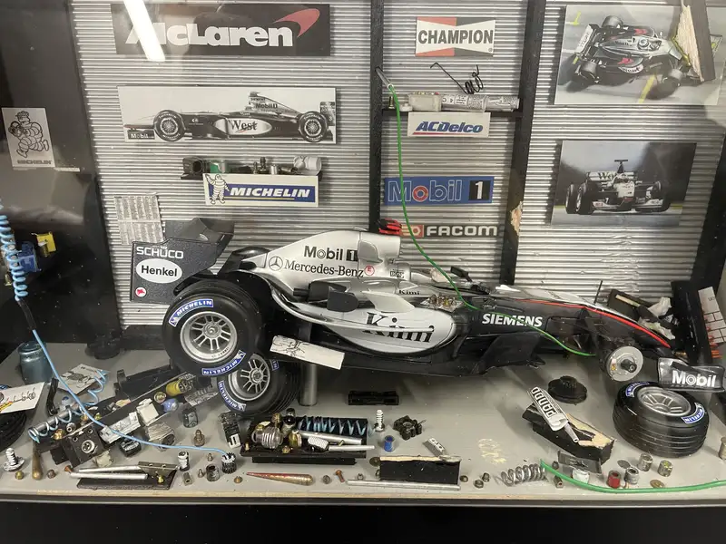 Highly Detailed Diorama of Kimi Räikkönen's McLaren MP4-20-Sold