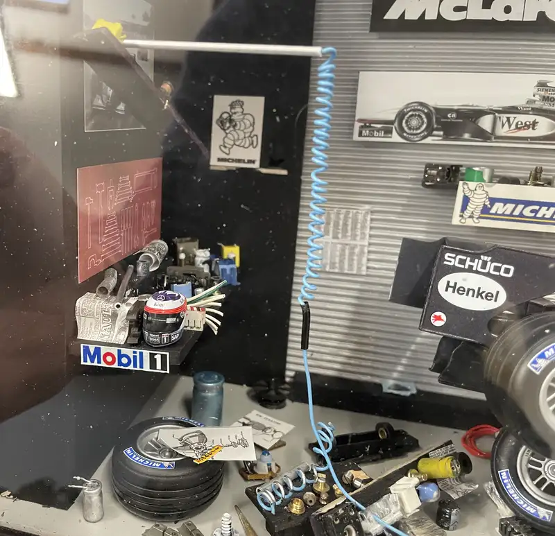 Highly Detailed Diorama of Kimi Räikkönen's McLaren MP4-20-Sold