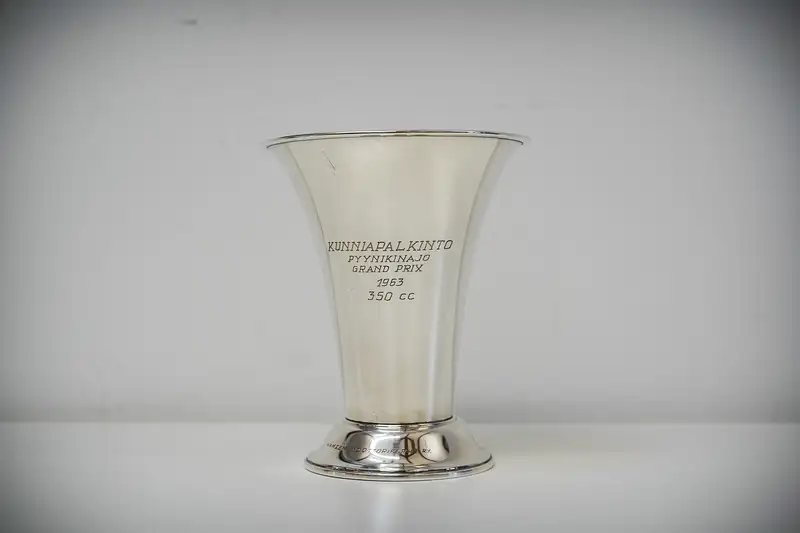 1963 Mike Hailwood 350cc Pyynikinajo GP Race Trophy-Sold