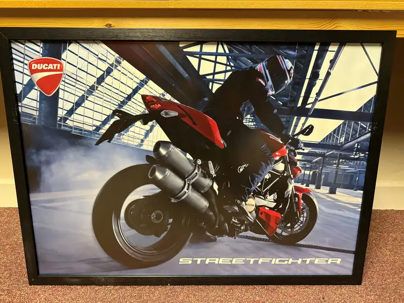 Three Framed Original Ducati Advertising Posters -Sold