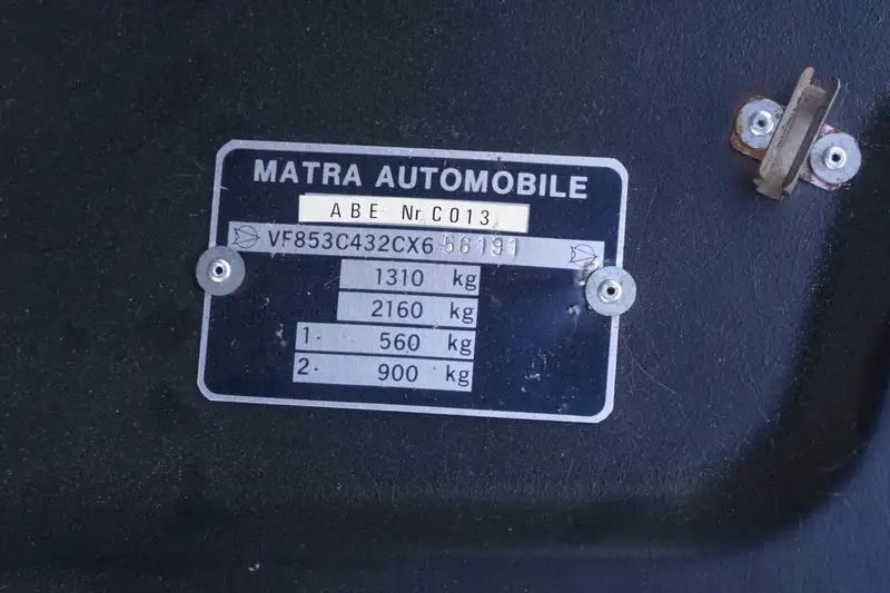 1981 Talbot-Matra Murena 2.2-Sold