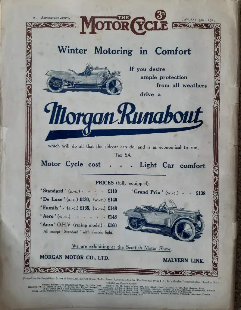 1922 Morgan Runabout De Luxe-For Sale
