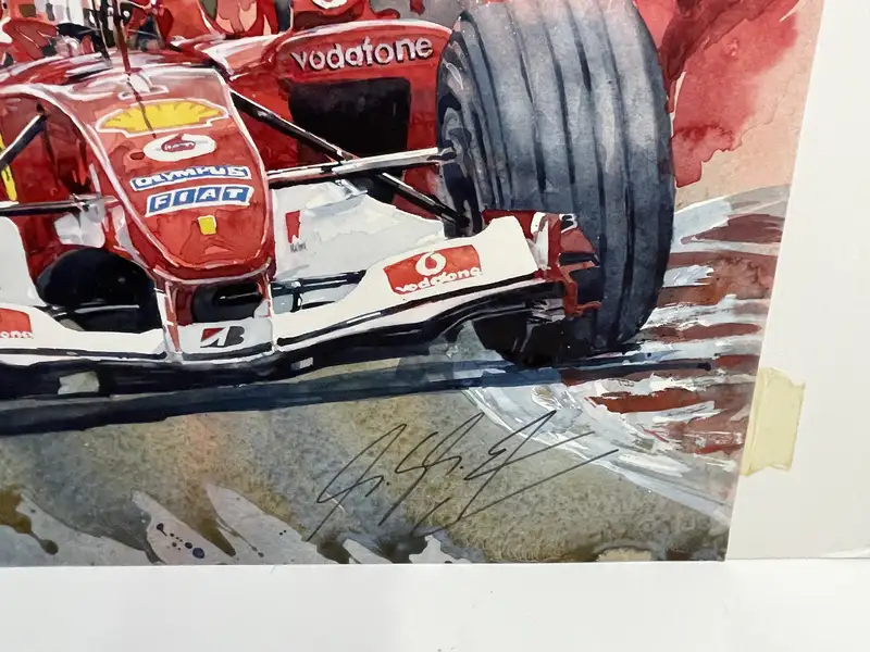 Michael Schumacher-Signed Tribute: '7 Times World Champion' -For Sale