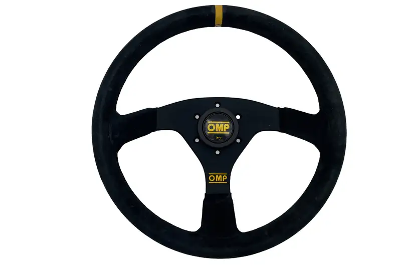 OMP Alcantara Steering Wheel with Horn Push-For Sale