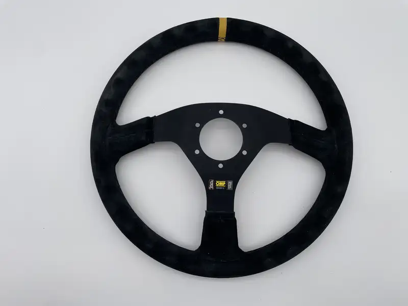 OMP Alcantara Steering Wheel with Horn Push-For Sale