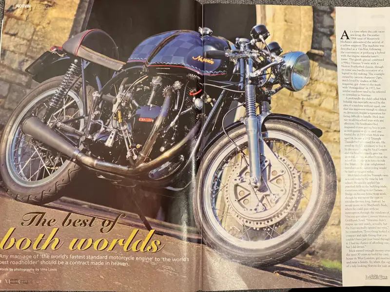 1957 Norton Norvin Black Shadow 998cc-For Sale