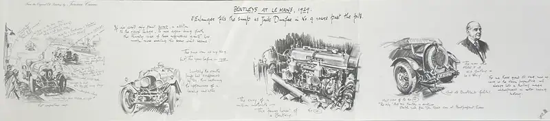 A Brace of Rare Terence Cuneo Bentley Prints-For Sale