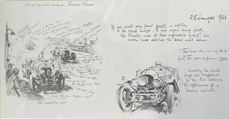 A Brace of Rare Terence Cuneo Bentley Prints-For Sale