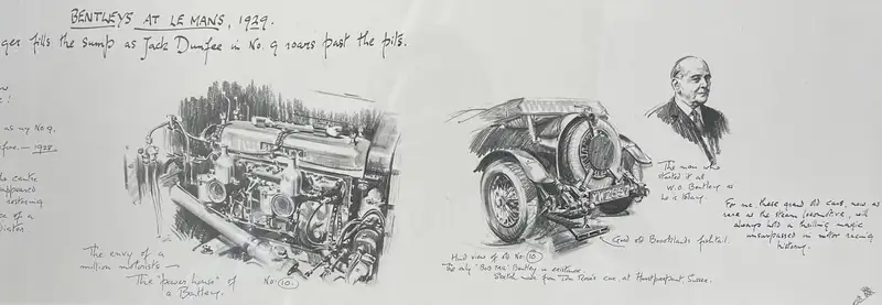 A Brace of Rare Terence Cuneo Bentley Prints-For Sale