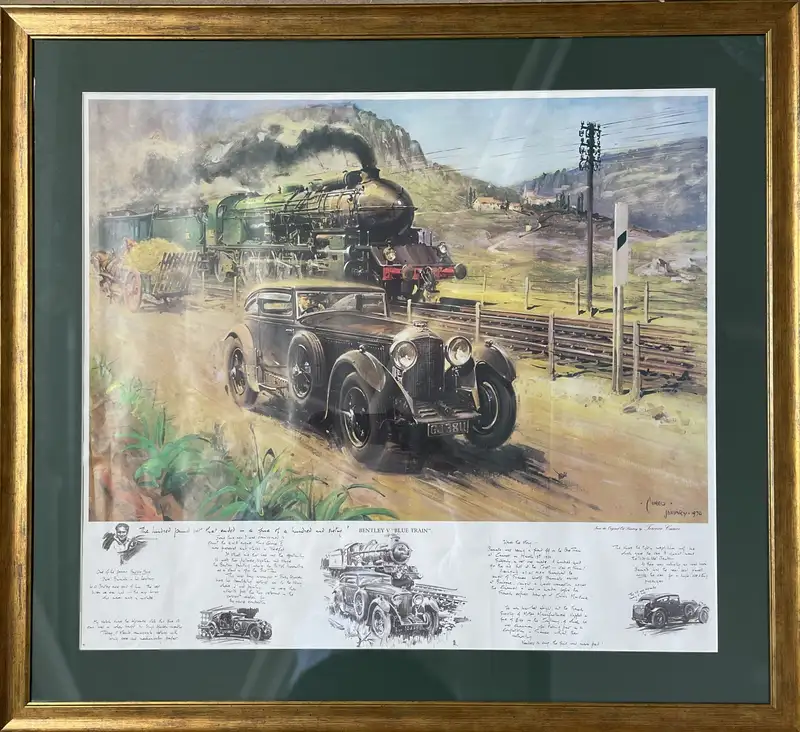 A Brace of Rare Terence Cuneo Bentley Prints-For Sale