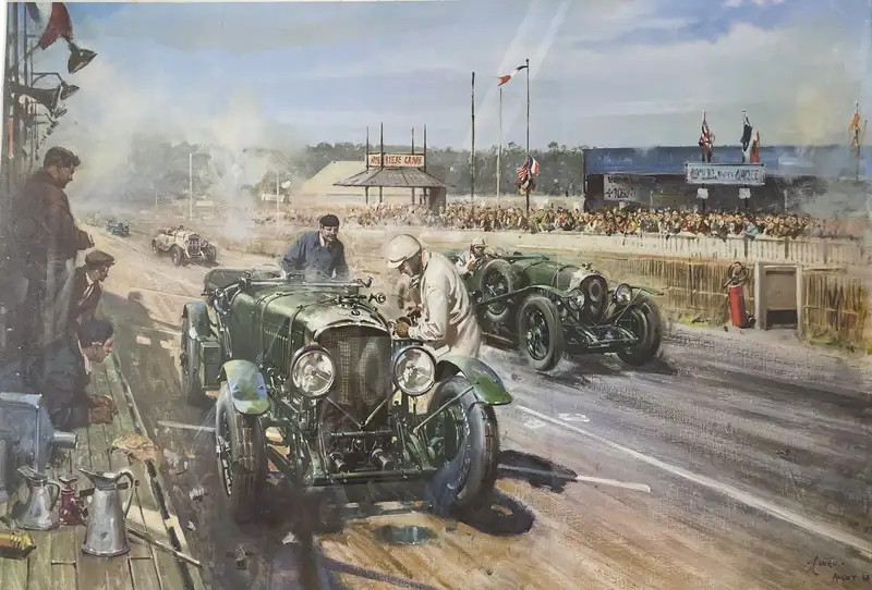 A Brace of Rare Terence Cuneo Bentley Prints-For Sale