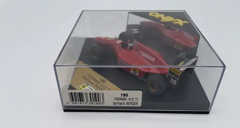 Miniature Ferrari 412 T1 Gerhard Berger 1/43 - Onyx Diecast - Modèle F1 Occasion