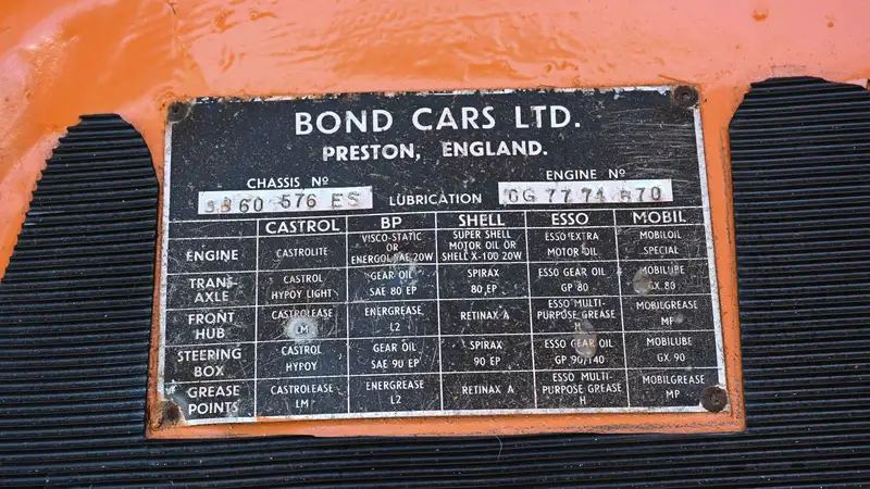 1971 Bond Bug 700ES-Sold