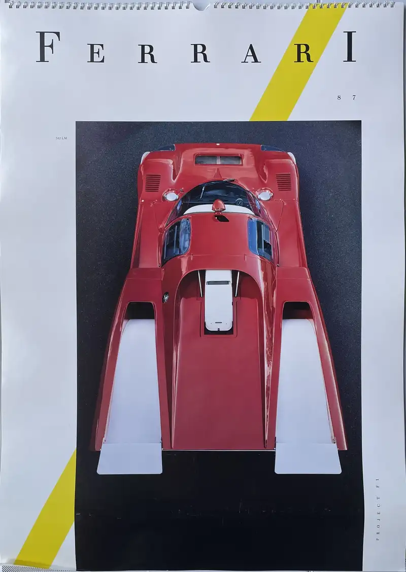 A Selection of Ferrari Calendars Plus Penant-For Sale