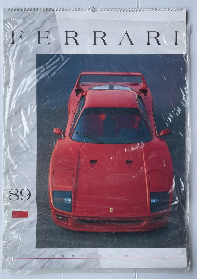 A Selection of Ferrari Calendars Plus Penant-For Sale