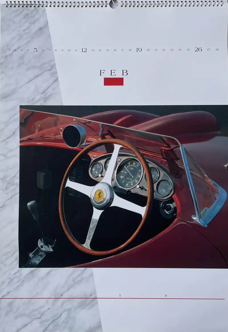A Selection of Ferrari Calendars Plus Penant-For Sale