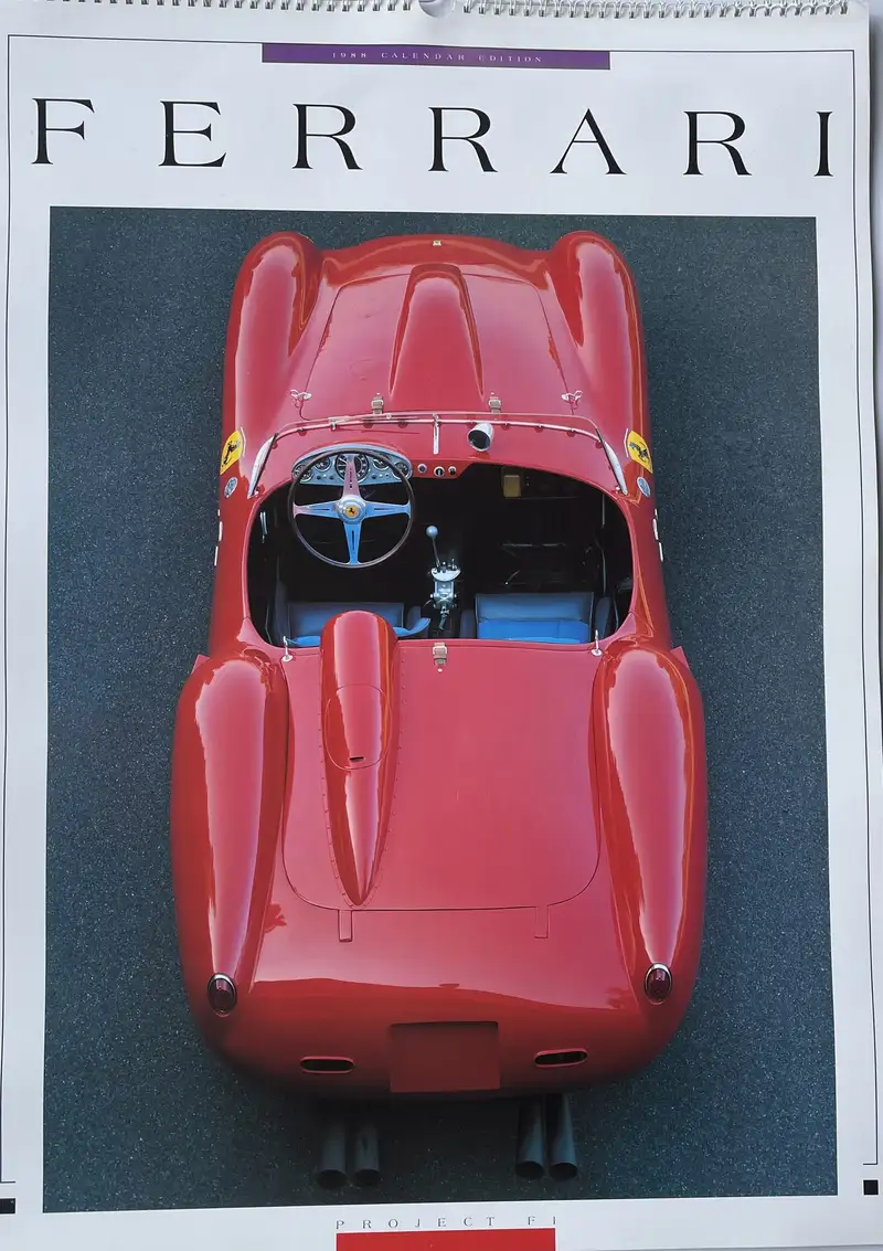 A Selection of Ferrari Calendars Plus Penant-For Sale