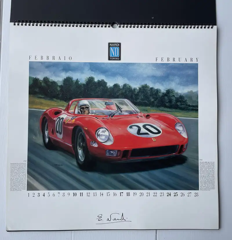 A Selection of Ferrari Calendars Plus Penant-For Sale