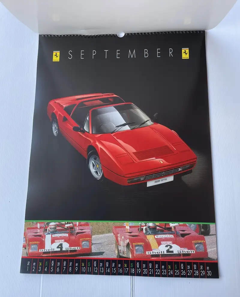 A Selection of Ferrari Calendars Plus Penant-For Sale