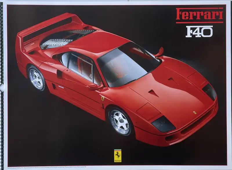 A Selection of Ferrari Calendars Plus Penant-For Sale