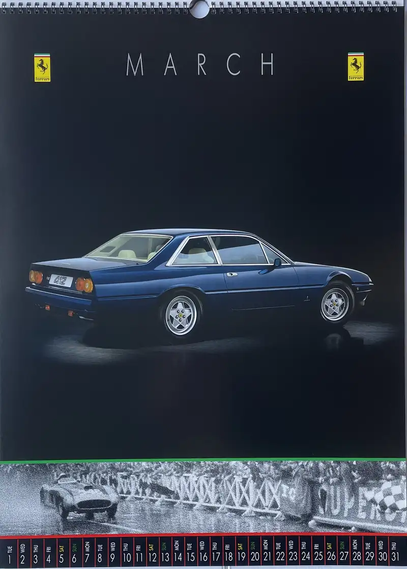A Selection of Ferrari Calendars Plus Penant-For Sale