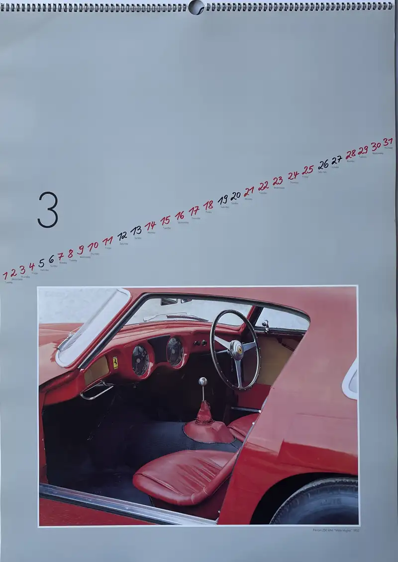 A Selection of Ferrari Calendars Plus Penant-For Sale