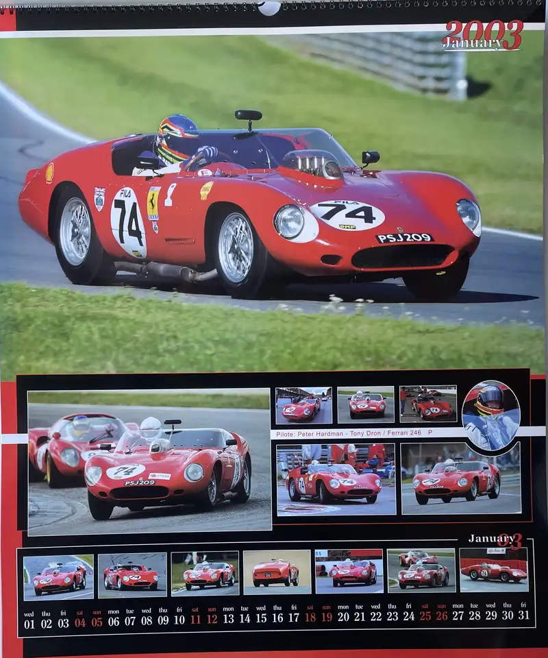 A Selection of Ferrari Calendars Plus Penant-For Sale