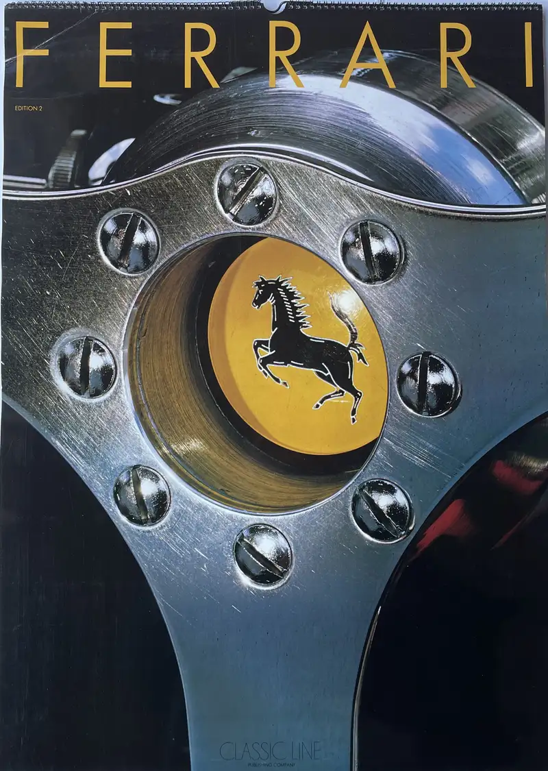 A Selection of Ferrari Calendars Plus Penant-For Sale