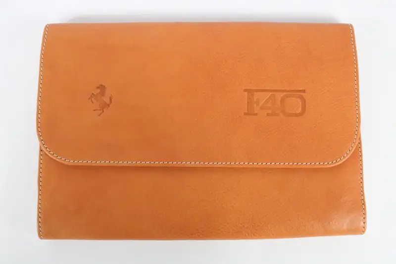1987-92 Ferrari F40 Complete Manual Handbook Pouch Set-For Sale