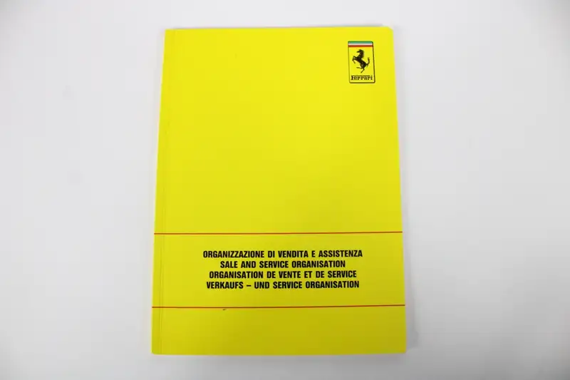 1987-92 Ferrari F40 Complete Manual Handbook Pouch Set-For Sale