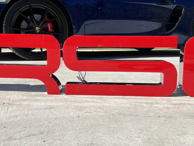 A Very Large Illuminated 'Porsche' Outdoor Dealership Style -Sold