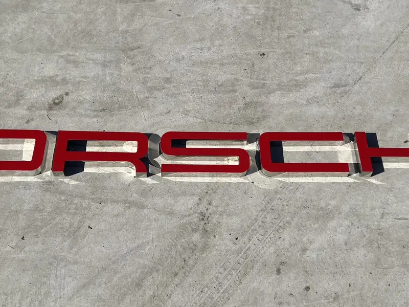 A Very Large Illuminated 'Porsche' Outdoor Dealership Style -Sold