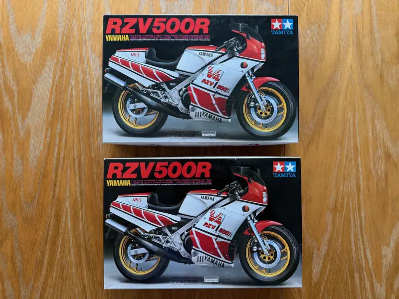 Set of Two Tamiya Yamaha RZV500R 1:12 Scale Models -Sold