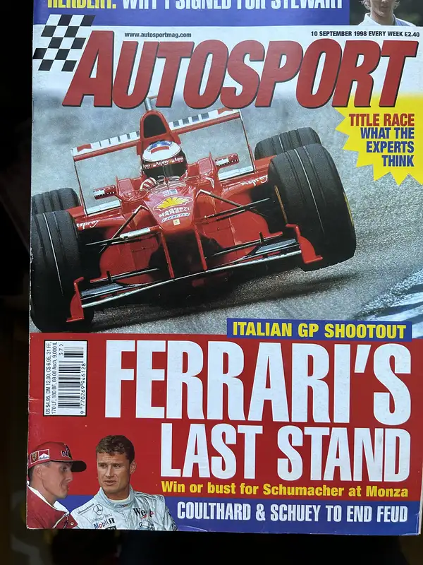 Michael Schumacher-Signed Italian Grand Prix 1998 Champagne -Sold