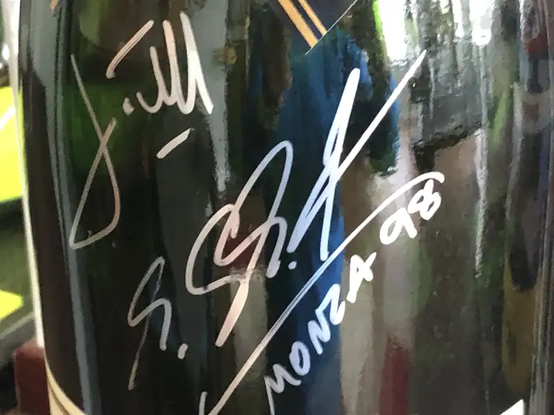 Michael Schumacher-Signed Italian Grand Prix 1998 Champagne -Sold