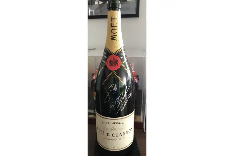 Michael Schumacher-Signed Italian Grand Prix 1998 Champagne -Sold