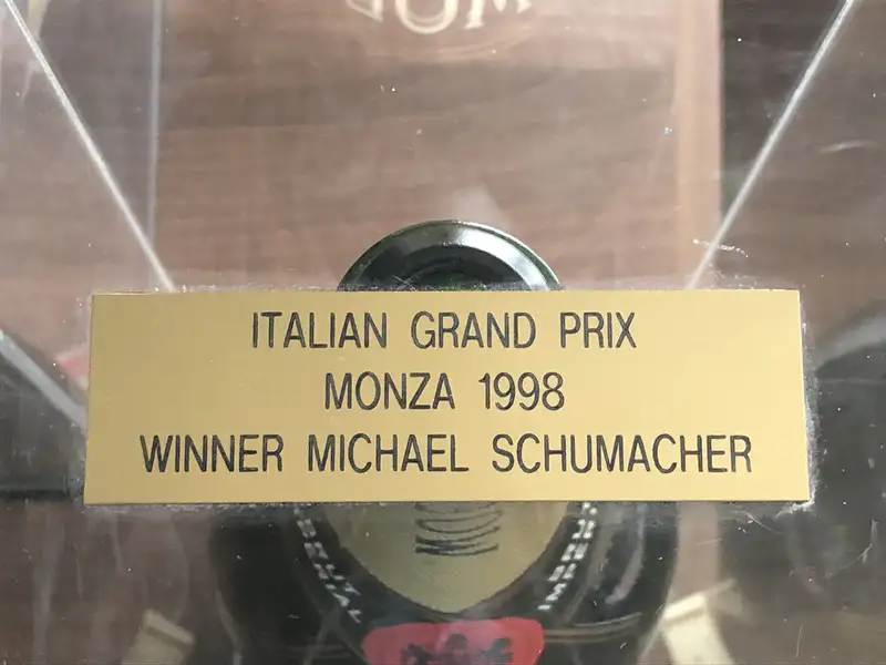 Michael Schumacher-Signed Italian Grand Prix 1998 Champagne -Sold