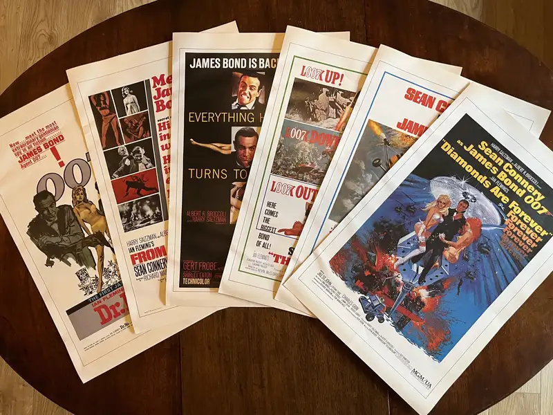 Official EON Sean Connery as James Bond Posters*-Sold
