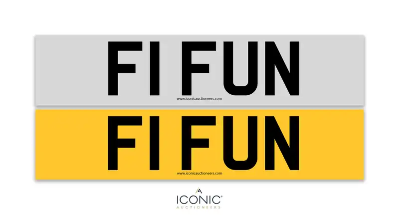 UK Registration Number F1 FUN-Sold