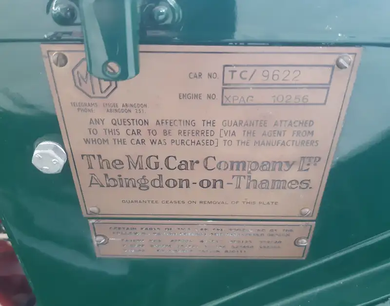 1949 MG TC 1250 Midget-Sold