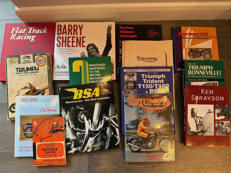 Assorted Motorcycle Related Books-Sold