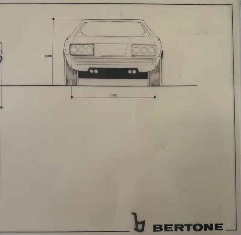 A Fascinating Selection of Ten Bertone Blueprints from the 1-For Sale