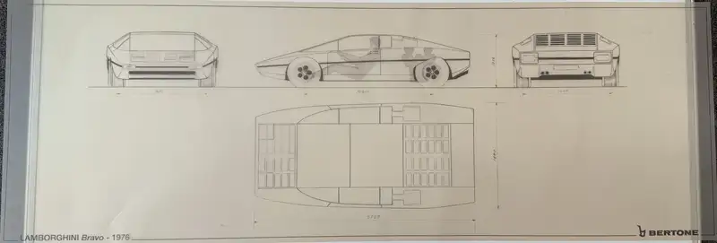 A Fascinating Selection of Ten Bertone Blueprints from the 1-For Sale